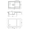 Мойка кухонная LEMARK IMANDRA 840 антрацит 9910031